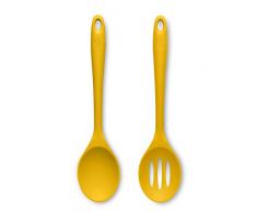 Zeal JSET6M Kochlöffel und Kochlöffel, Antihaftbeschichtung, Silikon, 2-teiliges Set