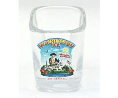 Washington, D.C. State Montage Quadratisch Schnapsglas