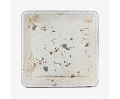 Better & Best Pñ Teller, quadratisch, klein, 13 x 13 cm, Weiß, rostfrei, Maße 13 x 13 x 1,5 cm, Material: Eisen/lackiert, Einheitsgröße