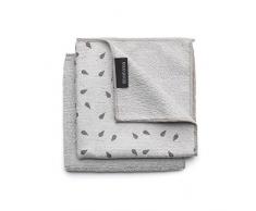 Brabantia Mikrofaser Reinigungstuch (2er Set), Hellgrau, 30 x 30 cm, 2-Einheiten