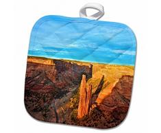 3dRose Topflappen, weiß, 20,3 x 20,3 cm