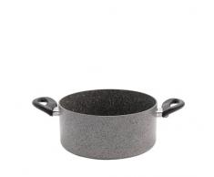 BALLARINI Cortina Granitium Kasserolle mit 2 Griffen, Aluminium, Grau, 18 cm