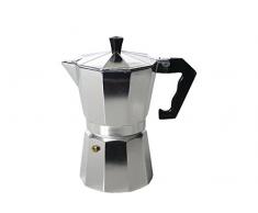 Home Mokita Kaffeemaschine, Kunststoff, Silber/Schwarz, 6 Tassen