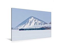 Calvendo Premium Textil-Leinwand 120 cm x 80 cm quer, Bergwerksbahn und ThÃ¤lmann Schacht | Wandbild, Bild auf Keilrahmen, Fertigbild auf echter Leinwand, Leinwanddruck Menschen Menschen