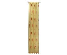Pierre Cardin 6865X250X368 Vorhang, Schlaufenschal, 245 x 140 cm, Farbe: orange / gelb/cotta