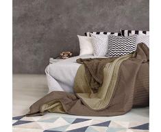 Summer Q-SUMMER-nocciola/beige-2P Sommer Steppdecke Haselnuss/beige, 100% Microfiber, 2 PLÄTZE