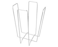 Garcia de Pou Serviettenhalter, Metall, Silber, 11 x 11 x 18 cm