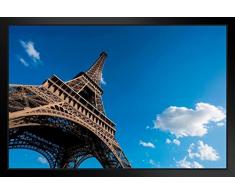 Fotoposter Eiffelturm, Paris Frankreich, 45,7 x 30,5 cm 20x14 inches Framed Poster