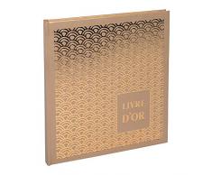 Exacompta 9521E Gästebuch, Karton, mit Papier, Nude Bogen, Einheitsgröße