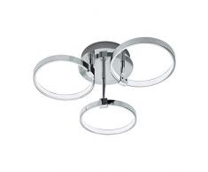 EGLO NEBREDA Deckenleuchte, Stahl, 16,8 W, chrom