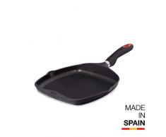 Valira Pfanne 26x26 cm Made in Spain, Aluminiumguss mit verstärkter Antihaftbeschichtung, geeignet für Induktion