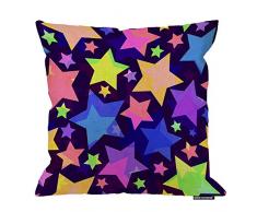 HGOD Designs Leoparden-Kissenbezug, abstraktes Leopardenmuster, Kunst-Design, Baumwolle, Leinen, Polyester, Dekoration, Heimdekoration, Sofa, Sofa, Schreibtisch, Stuhl, Schlafzimmer, 40,6 x 40,6 cm ... 18x18 Inch A5-0005