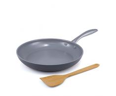 GreenPan Lima Kasserolle, harteloxiert, antihaftbeschichtet, mit Keramiküberzug 10 grau