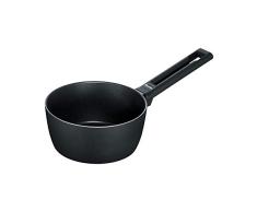 Berndes 011351 Alu Induction Stieltopf 16 cm, Aluminium, schwarz