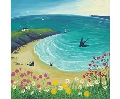 Jo Grundy Leinwanddruck, Polyester, Mehrfarbig, 40 x 40 cm