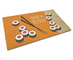 Catral Deutschland GmbH Fußmatte Sushi Dekoration, Kokosfaser, bunt, 70 x 40 x 1.5 cm, 5-Einheiten