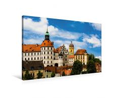 Premium Textil-Leinwand 90 cm x 60 cm quer, Ein Motiv aus dem Kalender Romantisches Neuburg an der Donau | Wandbild, Bild auf Keilrahmen, Fertigbild auf echter Leinwand, Leinwanddruck (CALVENDO Orte);CALVENDO Orte