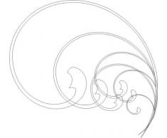 INDIGOS 4051095036050 Wandtattoo w327 Ranken Pflanzen Wandauskleber in 3 Größen, 120 x 111 cm, weiß