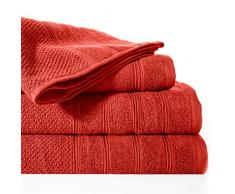 Design91 Frottier Handtuch Backstein 100% Baumwolle Duschtuch Badetuch Badezimmer, 50X90cm