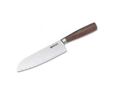 Böker Core Santoku Kochmesser mit Kullen Braun