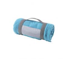 eBuyGB Luxuriöser Warmer Überwurf für Sofa, Bett, Festival, Camping, Picknick, Teppich, Pub, Bar, Outdoor, Sitzen, Hellblau, Einheitsgröße
