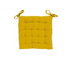 Soleil d Ocre Alix Stuhlkissen, Polyester, gelb, 40 x 40 x 3 cm