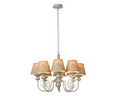 Lucide ROBIN - Kronleuchter - Ø 59 cm - E14 - Taupe