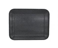 SIGNATURE HOME COLLECTION Tablett, Lederimitat, Schwarz