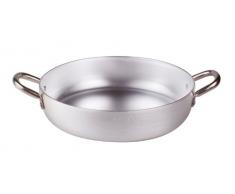 Pentole Agnelli Pfanne Aluminium 2 Griffen, Edelstahl 30 cm