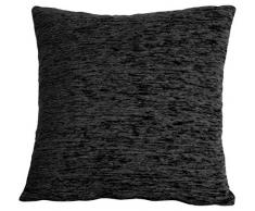 Blindecor Chenille Sofa bezug, Stoff, Schwarz, 45x45 cm