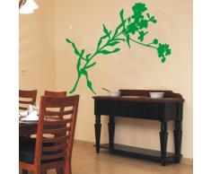 INDIGOS WG30038-70 Wandtattoo w038 Ranke Blume Deko Wandaufkleber 120 x 105, schwarz