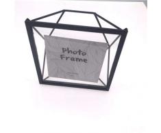 BWRMHME Bilderrahmen für Schreibtisch oder Wand 4 by 4 inch schwarz