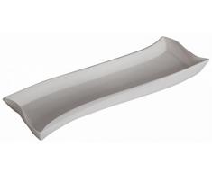 Dajar Servierplatte Welle/Salsa 35,4x14cm Ambition, Porzellan, Weiß, 4 x 14 x 3,1 cm