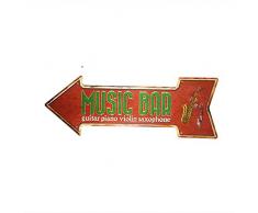 dingleiever DL- Coffee House Pub Bar Opening 24 Stunden unregelmäßiges Pfeilschild Café Wanddeko Küche Blech Poster Size:40cm*16cm(17.8x6.6 inch) 15