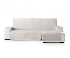 Eysa Oslo Sofa überwurf, Polyester, C/0 Ecru-nerz, Chaise Longue 240 cm. Geeignet für Sofas von 250 bis 300 cm