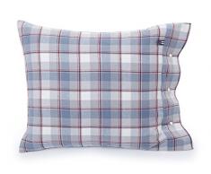 Lexington Kissenbezug, Flanell, Beige und Blau, Einzelbett, 90 x 50 x 0.3 cm