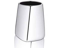 kela Bathroom Tumbler Cup/Toothbrush Holder Glas, Chrome