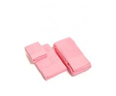 Happidea Voglia Farbe Set 1+1 (Handtuch + OSPITE) Rosa, 100% Baumwolle, 38x23x5 kg 0,5, 2 Stück