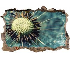 Pixxprint 3D_WD_2165_62x42 Detailaufnahme Pusteblume Wanddurchbruch 3D Wandtattoo, Vinyl, bunt, 62 x 42 x 0,02 cm