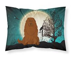 Caroline s Treasures bb2240pillowcase Halloween Scary kaukasischen Schäferhund Stoff Kissenbezüge, Standard, Multicolor