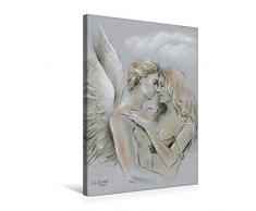 Premium Textil-Leinwand 50 x 75 cm Hoch-Format Engel auf Erden | Wandbild, HD-Bild auf Keilrahmen, Fertigbild auf hochwertigem Vlies, Leinwanddruck von Marita Zacharias