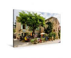 Premium Textil-Leinwand 90 x 60 cm Quer-Format Provence - Oppède lex Vieux | Wandbild, HD-Bild auf Keilrahmen, Fertigbild auf hochwertigem Vlies, Leinwanddruck von Thomas Seethaler