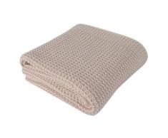 Plaid und Decken by Homemania bb15006 Decke, 100% Baumwolle, Rose, Einzelbett, 90 x 90 x 0.1 cm
