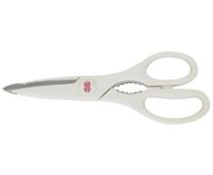 CUYDESA Schere Küche mit Nussknacker, Siehe Beschreibung, weiß, 22 x 7,8 x 1,3 cm