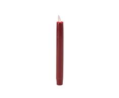 Boston Warehouse Mystique Flammenlose Taper Kerze, rot, 8-inch