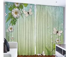 ambesonne Mediterraner Collection, Steg und die Bike europäischen City Park Spring Art Prints Modern Home Interior für Schlafzimmer Living Esszimmer 2 Platten Vorhänge Set, Multi 17, 108 W By 84 L