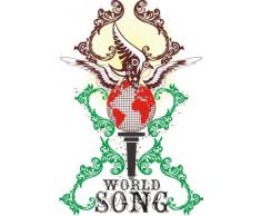 INDIGOS 4051719861044 Wandtattoo ME237 Kalligraphie Fluss der Musik Welt 96 x 64 cm