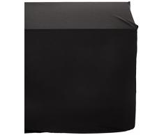 LA Linen Open Back Spandex Tablecloth for Foldable Buffet Tables, Black, 96 x 18 x 30