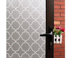 Elegante Sichtschutz Fensterfolie Sichtschutzfolie statische Dekorative Fensteraufkleber Control Anti UV-Hitze für Office Home Glas Tür Fenster, PVC, J08, 17.5 by 78.7-inch