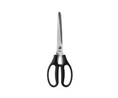 Q.B. FORX01QB101 Küchenschere, 23.5 cm, Klinge aus Stahl und Griff aus schwarzem PP